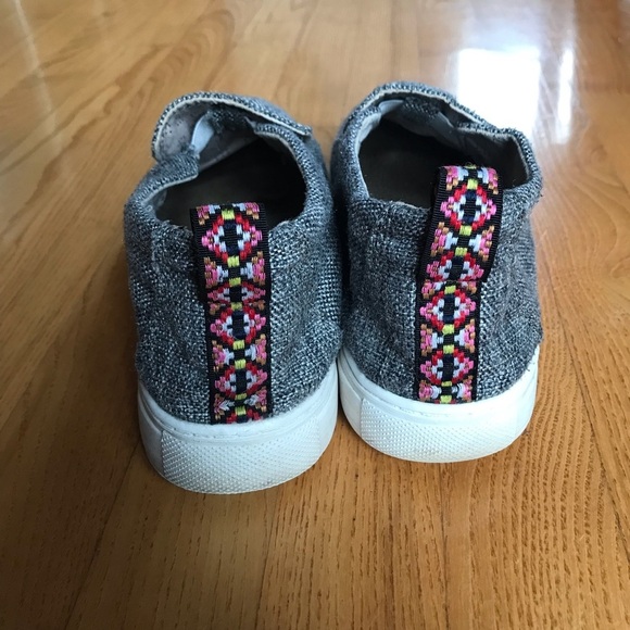 Hey Dude Peyton shoes sneakers linen grey black gray Eu 40 US womens size 9 - Picture 4 of 13